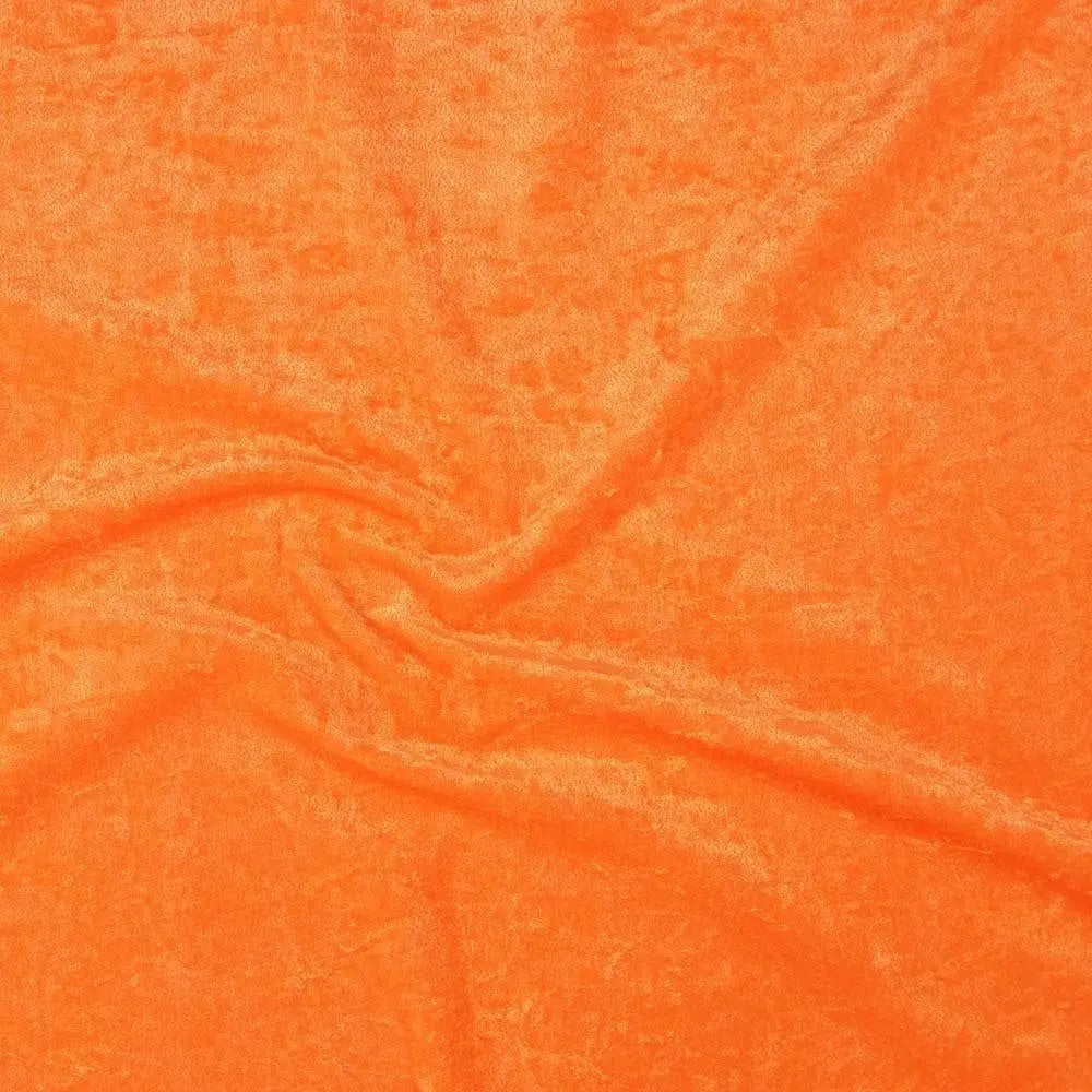 cv1010 Flo Orange Crushed Velvet