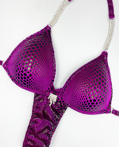 PRE ORDER - Cerise Velvet Snake