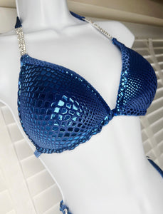 PRE ORDER - Royal Blue Velvet Snake